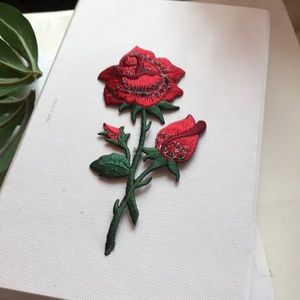 Rose Iron-On Patch 🥀